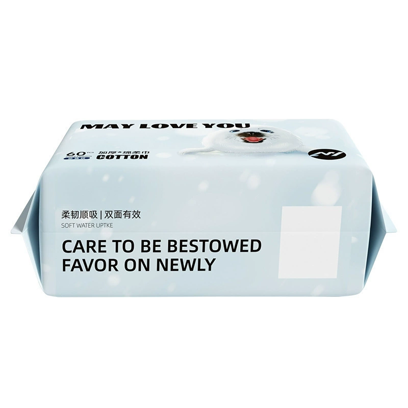 Влажные салфетки для лица Cotton Tissue, утолщённые для снятия макияжа, салонного качества 20×15–20×20 см