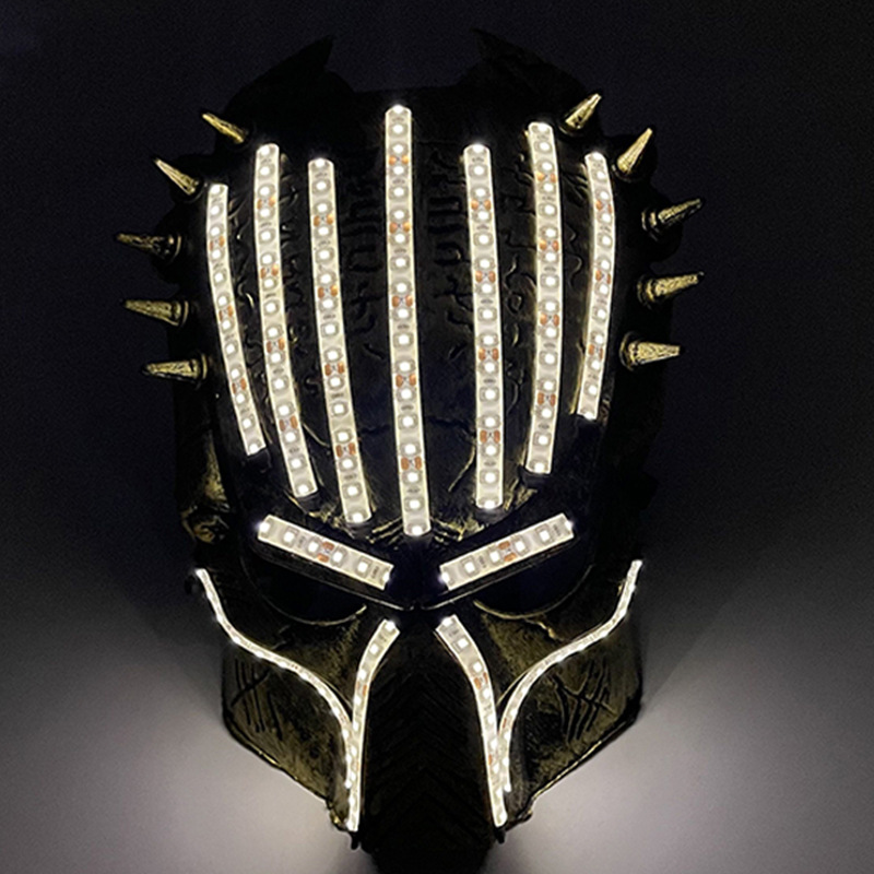 #207 12V-LED铁血战士面具-暖白色