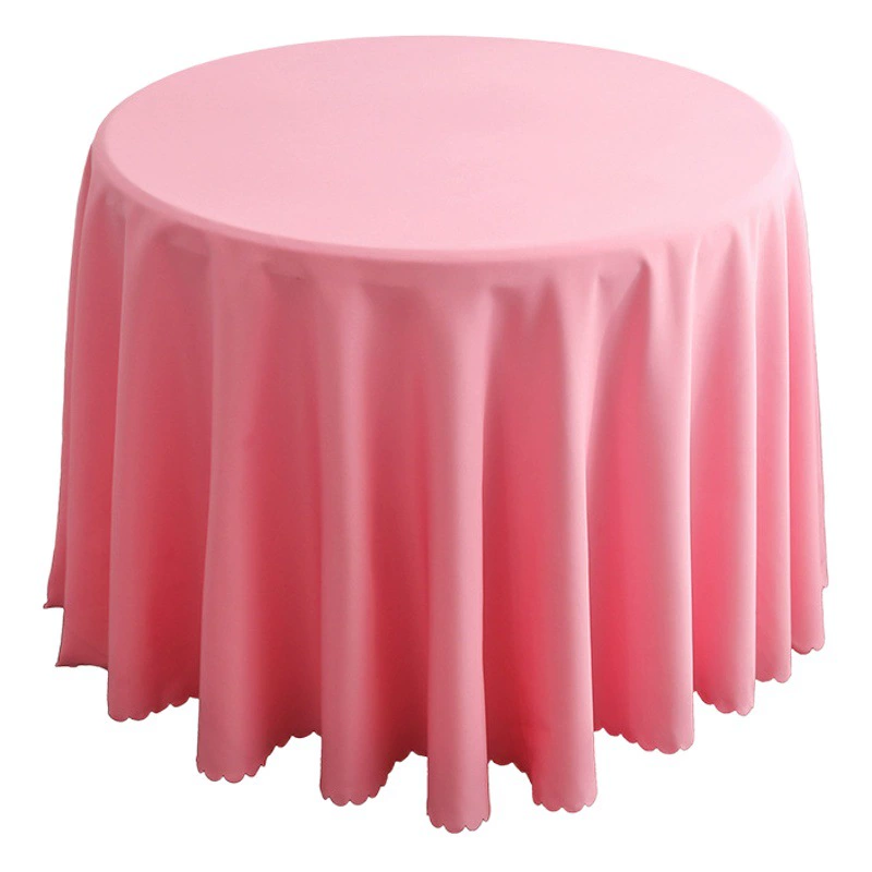 Оптовая Гостиничная Встреча Свадебный Банкет Бытовая В Скандинавском Стиле Горячая Скатерть Сплошной Цвет Круглая Скатерть Полиэстер Скатерть