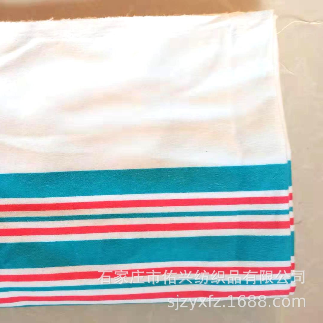 河北高档外贸活性印花法兰绒 印花童毯梭织起绒布Cotton Flannel