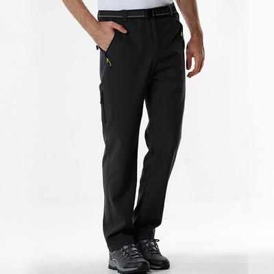 断码清仓冲锋裤男抓绒加厚女户外秋冬季防风防水登山软壳裤尾货