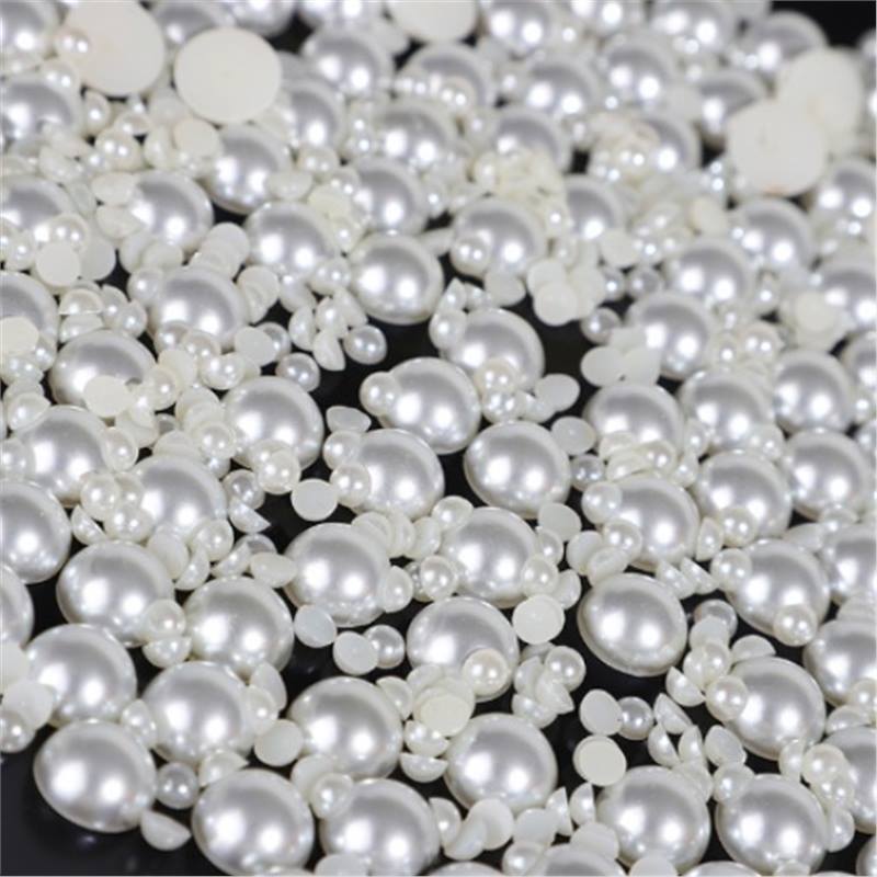 DIY High-Gloss Pure White Round Half-Finished Imitation Pearl High-Quality Non-Shedding Multi-Specification DIY Jewelry Accessories Wholesale 10 DIY High-Gloss Pure White Round Half-Finished Imitation Pearl High-Quality Non-Shedding Multi-Specification DIY Jewelry Accessories Wholesale 10