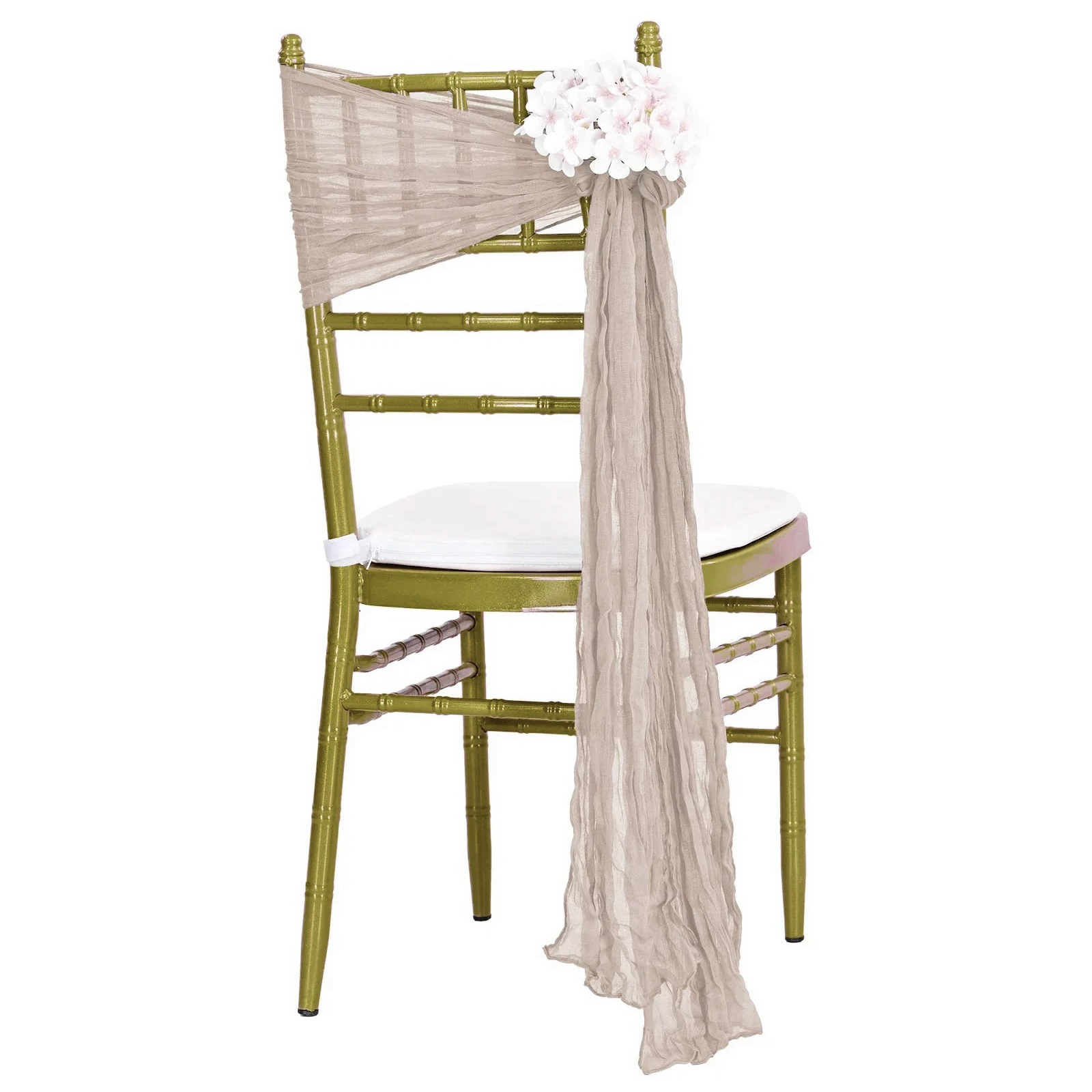 Flor de Bali cascada mariposa decoración de boda hotel decoración de reunión banquete cubierta de silla transfronteriza