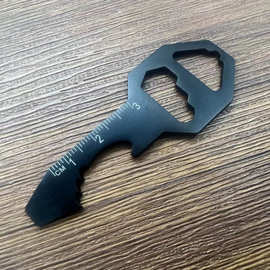 厂家直销钥匙挂件扣卡式工具卡多功能开瓶器内六角挂件便携刀批发