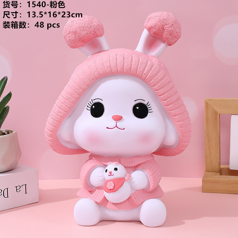 Transfronterizo Venta caliente conejo alcancía creativo lindo gran alcancía de vinilo alcancía niñas Día DE LOS NIÑOS regalo