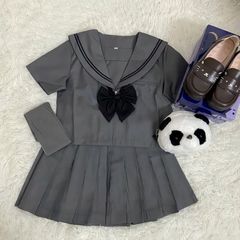 灰二本jk制服JK水手服校供感百褶裙JK套装严选一件跨境厂家跨境