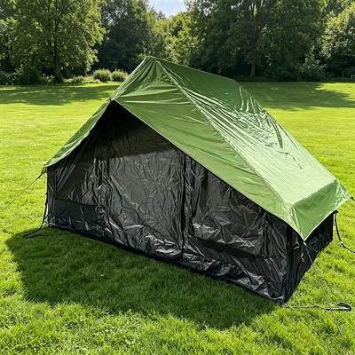 Avtomobil yan çətirləri Cover Inflatable Tent Camping - army-green-63-flat-silver-oxford-cloth-poncho-63-square-meters
