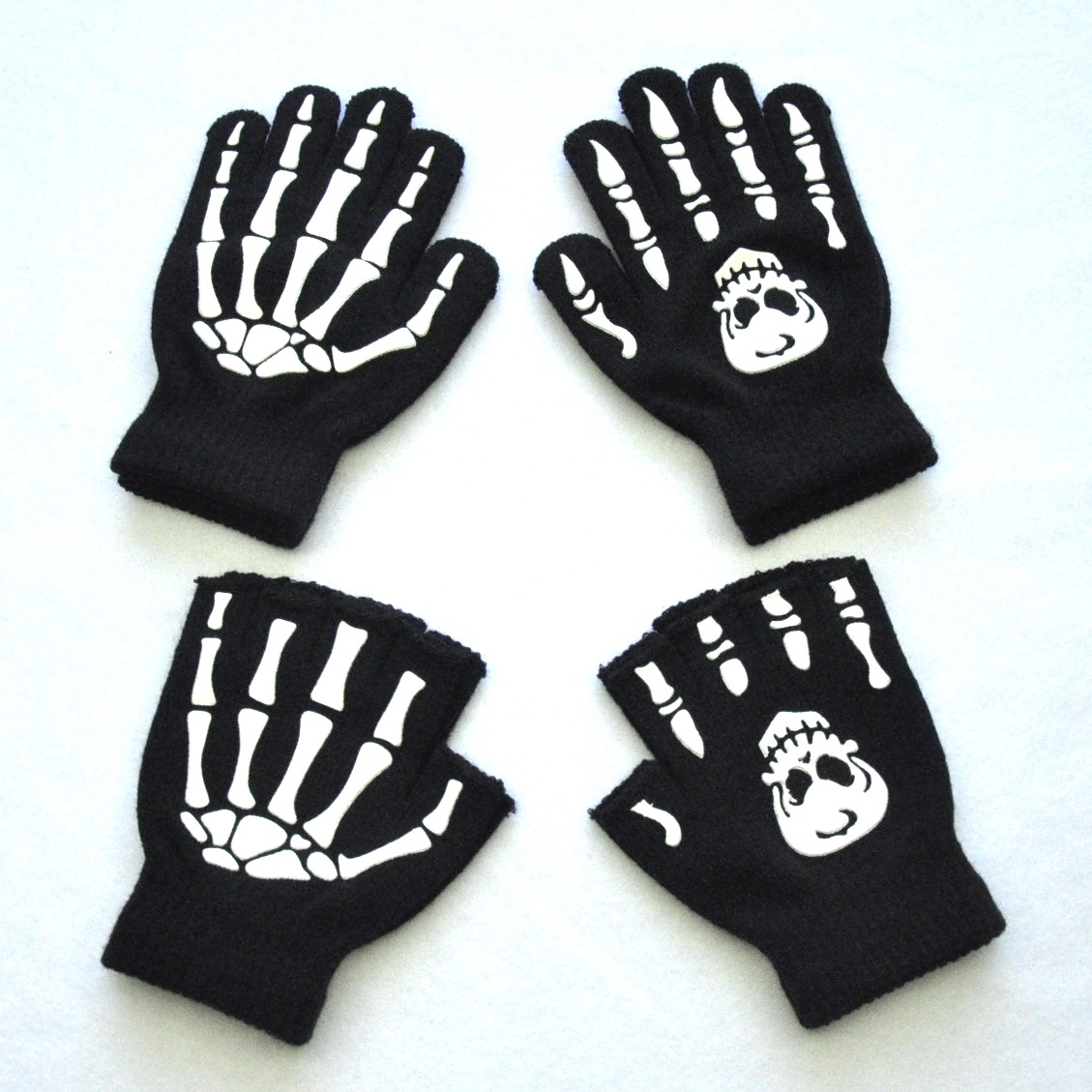 35g Weight Gloves Classification Unisex Fashion Skull Gloves