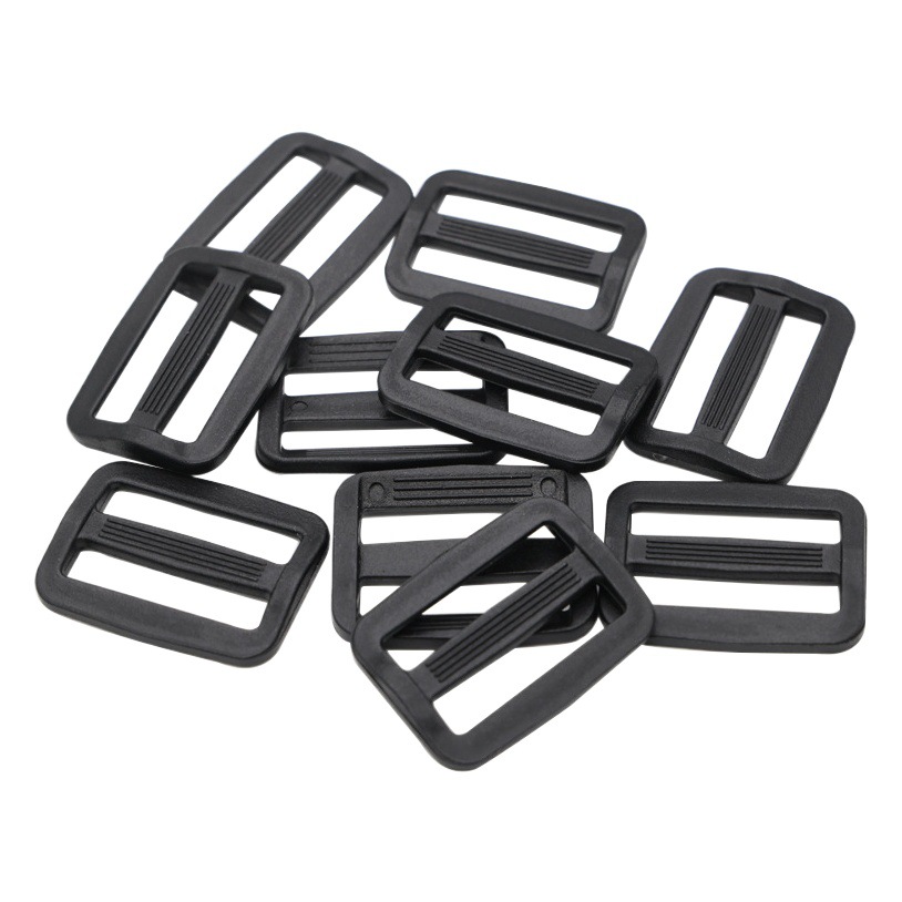 Factory Japanese buckle wholesale luggage accessories second gear third gear buckle backpack connection tie rope buckle black pp