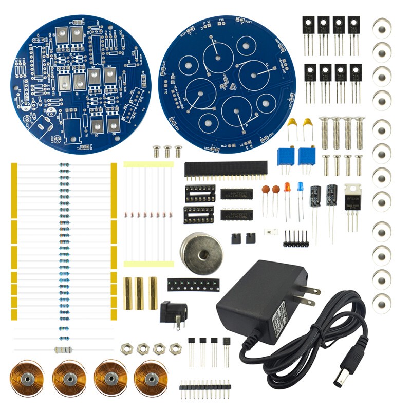 A18磁気浮上DIYキット趣味電子製作科学技術部品コイル学生溶接練習回路基板散|undefined
