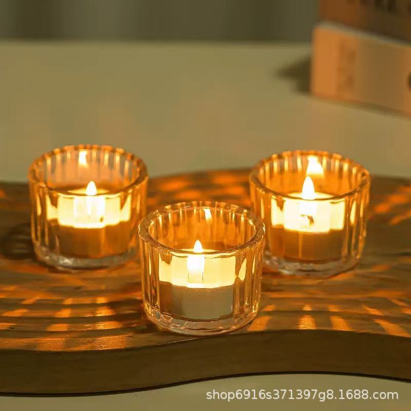 Vaso para Velas Aromáticas de Vidrio para Velas en Bloque image 4