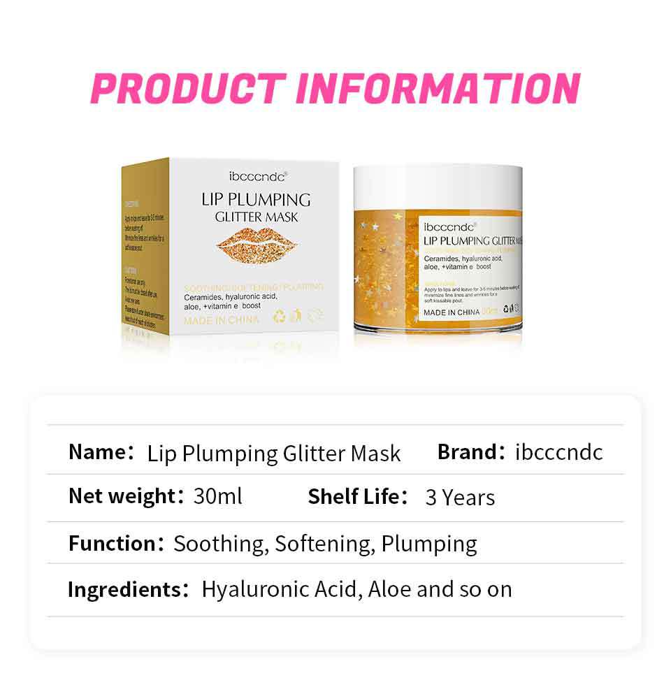 ibcccndc lip mask Flash lip mask Specification drawing