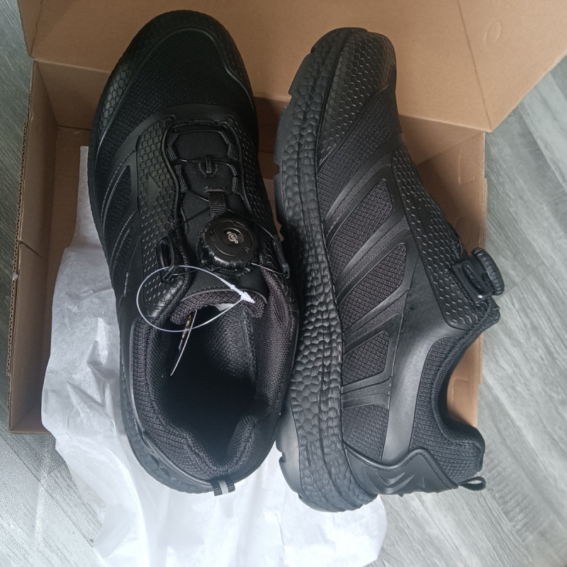 Summer Low-Top Training Shoes, Automatic Buckle Ultra-Light Training Shoes, Security Shoes, Work Shoes, Duty Patrol Shoes, Men's Combat Shoes