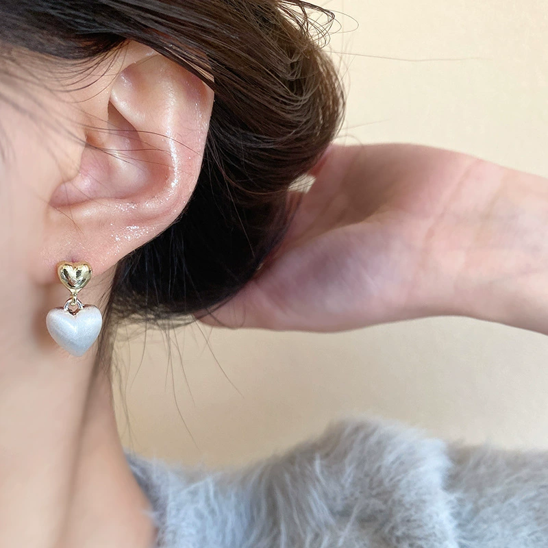Серебряная игла, цирконий с бантом из жемчуга, универсальные серьги, образец серебро 925, стиль легкой роскоши