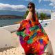 Chaka Salt Lake Great Northwest Tourism Ethnic Style Scarf Scarf Women's New Summer Seaside Beach Shawl Sunscreen Thin