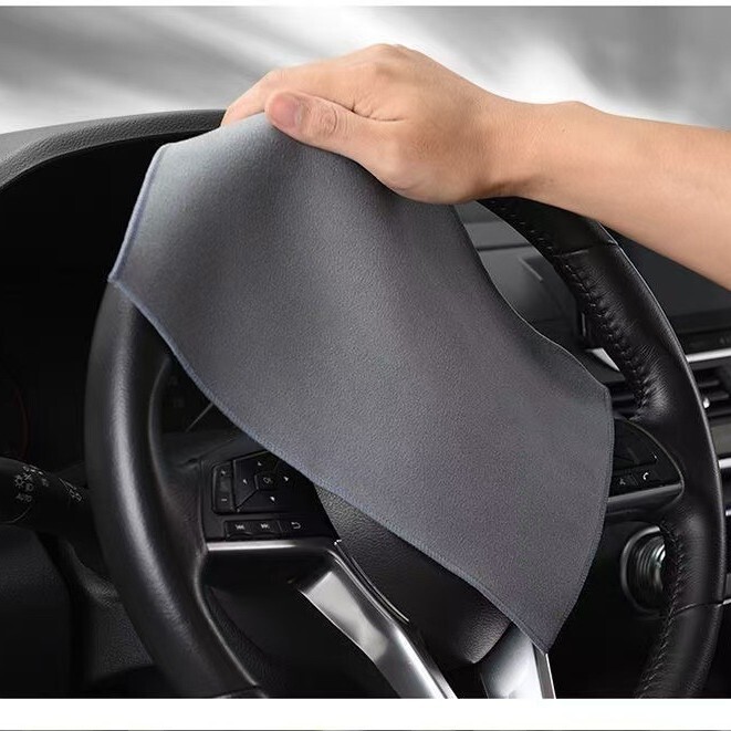 Car Wash Towel, Special Absorbent Double-Sided Thickened Suede Cloth for Cleaning Car Interiors and Wiping Glass