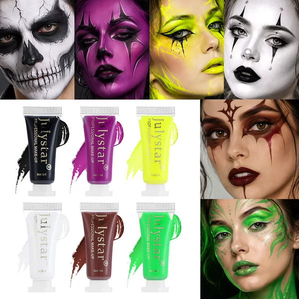 European and American party water-soluble graffiti paint, cross-border body paint, Halloween face and body painting paste, foreign trade