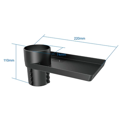 Shunwei Car Storage Rack Multi-Functional Storage Box Cup Holder Car Interior Cup Holder Storage Rack Anti-Slip Car Mount (Car cup holder/beverage holder) - black