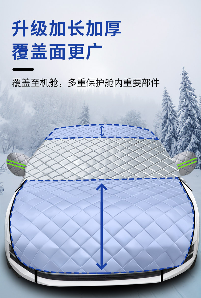 Suitable for Honda Special Crv Car Cover Half Body Xrv Snowproof Tenth Generation Car Snow Cover Front Windshield