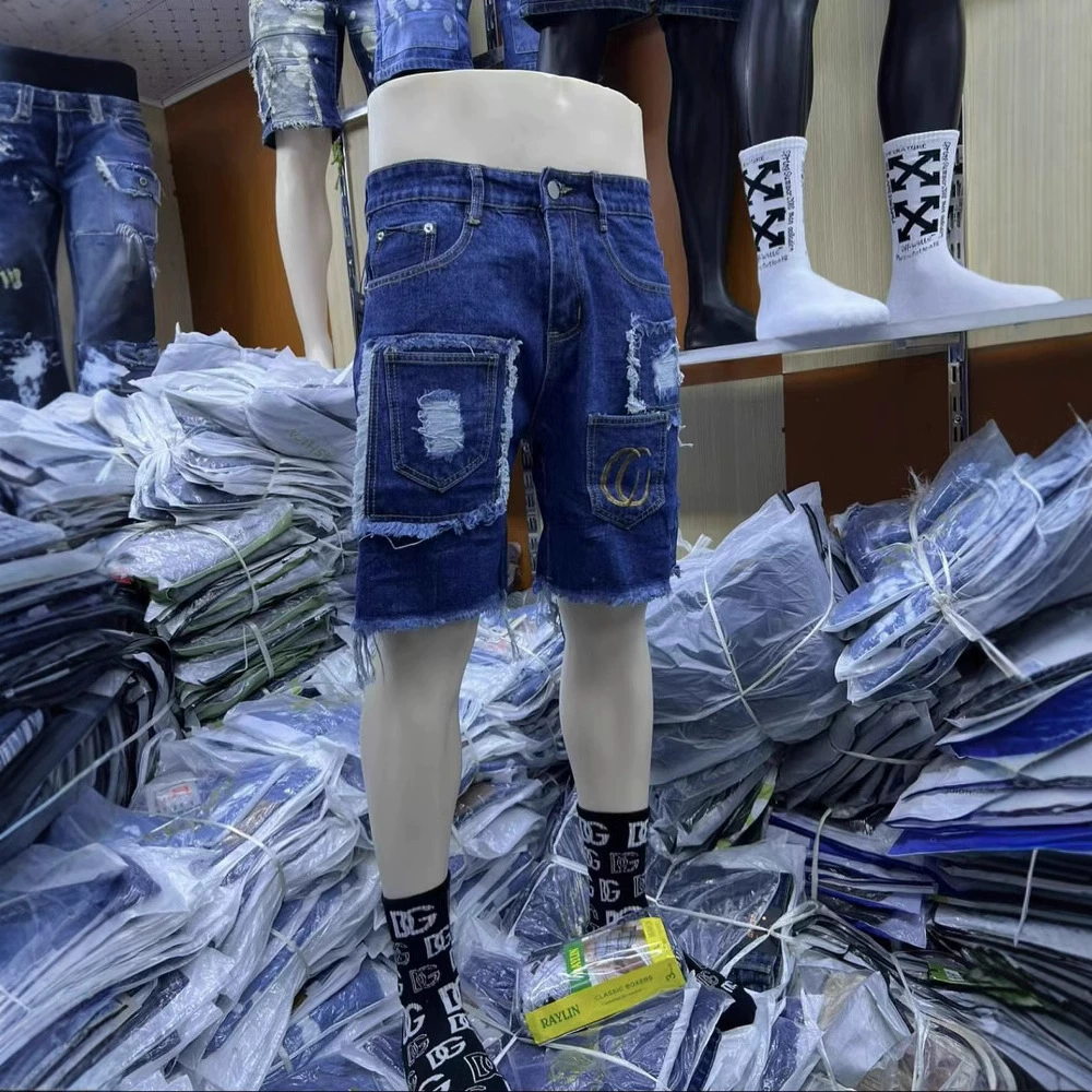 Men's jeans Летние джинсовые шорты Men's denim shorts wholesale