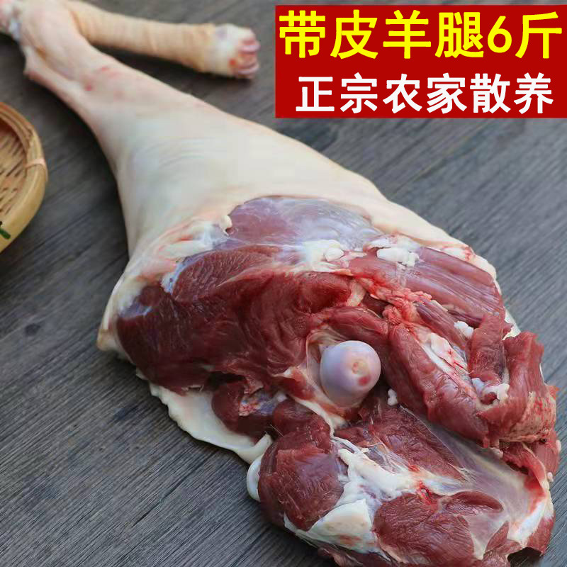 带皮羊腿羊后腿6斤装新鲜羊前腿山羊肉农家放养山羊排生羊腿肉2斤