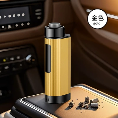 Car ashtray Ash Falling, In-Car Smoking Tool - gold