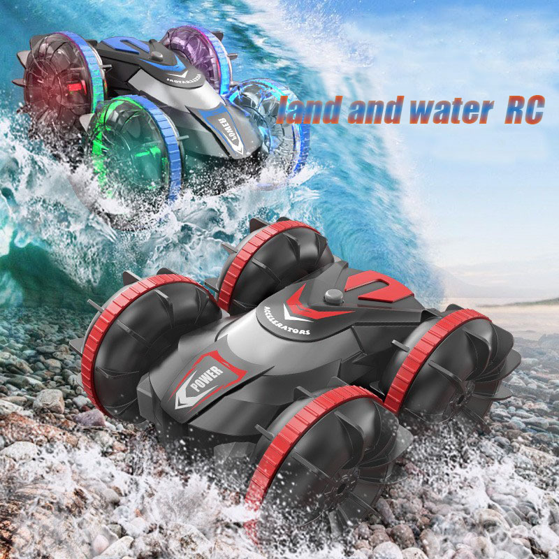 Cross-border 2.4G gesture sensing dual remote control car amphibious stunt car remote control boat children's toy racing car Cross-border 2.4G gesture sensing dual remote control car amphibious stunt car remote control boat children's toy racing car