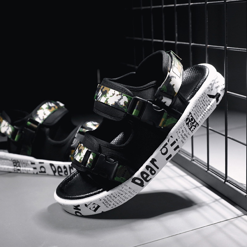 2023新款夏季男士涼鞋兩穿涼拖百搭舒適沙灘鞋大碼跨境大廠批發