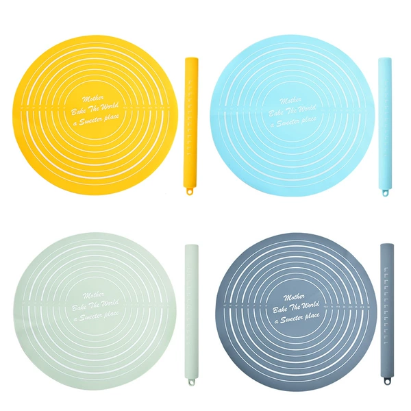 Rolling pin + flour pad-2 piece set in color box