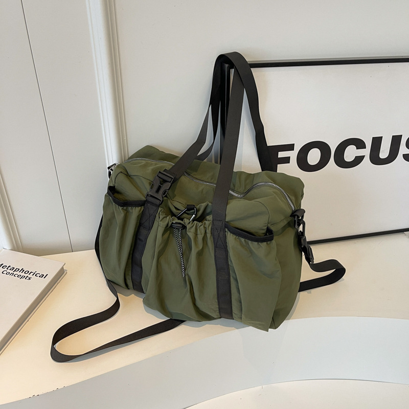 Women's Outdoor Techwear Bag - New Large Capacity Nylon Casual Tote, Commuter Bag, Trendy Gym & Airport Bag - Thumbnail 6