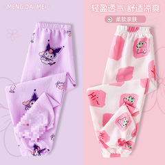 子供用パジャマ、中型および大型子供用女の子用パジャマ、薄手の防蚊パンツ、夏用子供用パジャマ、中型および大型子供用春と秋のパンツ