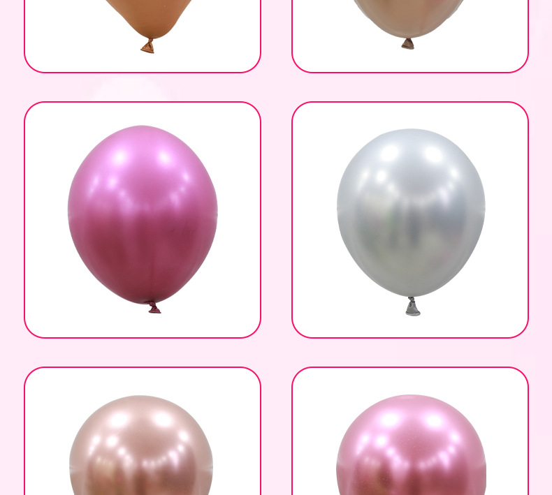 Ballons De Fête De Mariage En Émulsion De Couleur Unie D'anniversaire display picture 2