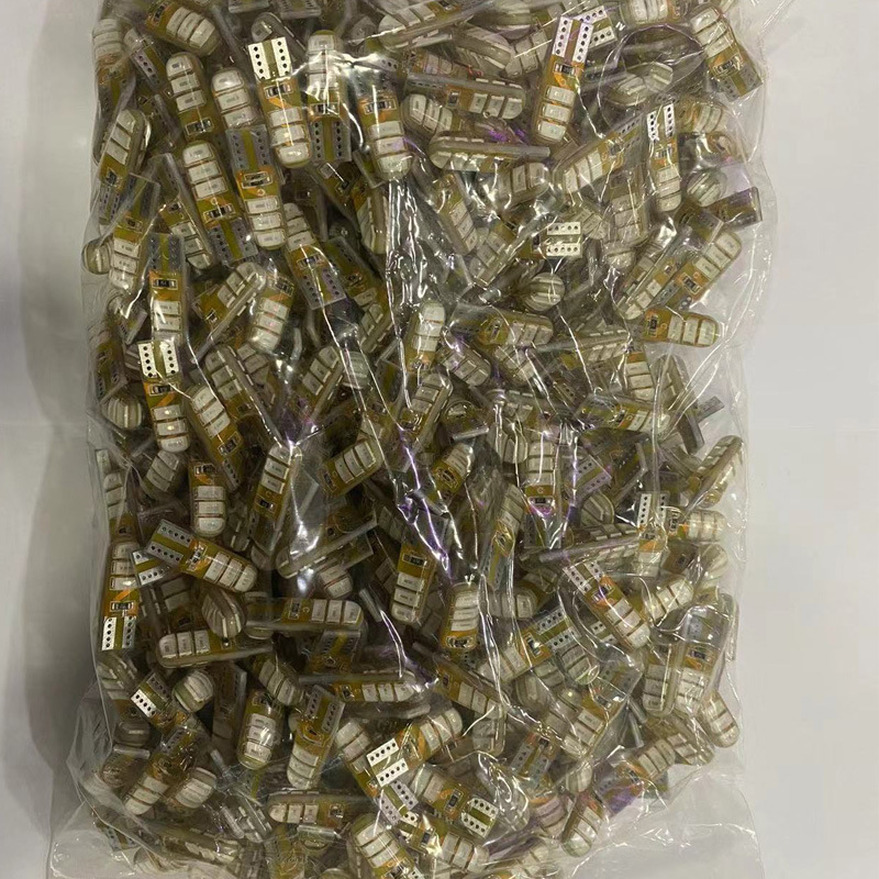 Coche led luz de ancho 24V T10 5630 6SMD lámpara de cristal de silicona modificada flash directo 12V flash