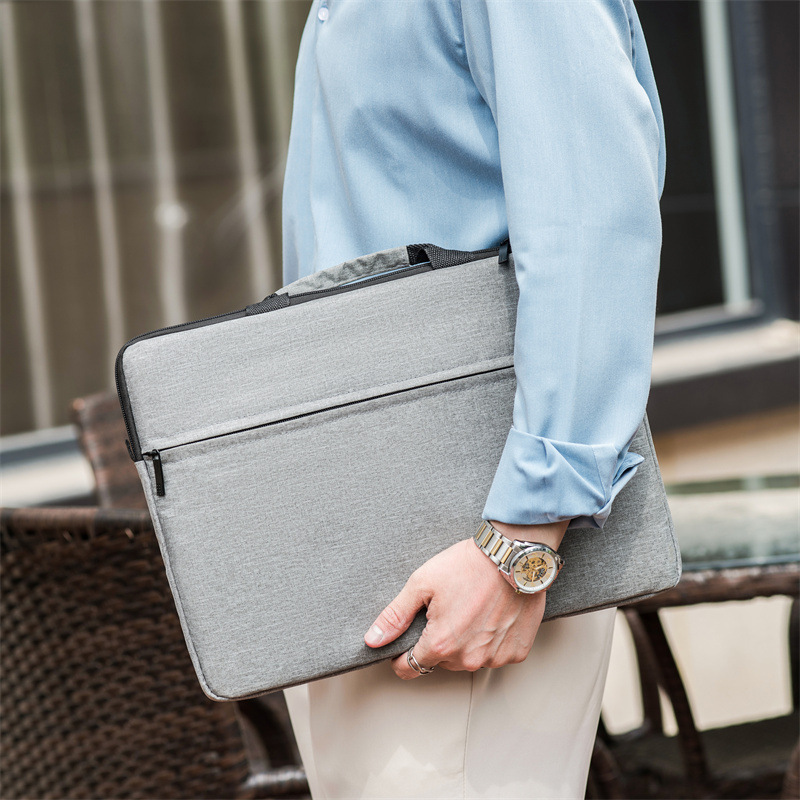 Spot Thickened Large-Capacity Portable Business Briefcase for Men and Women Laptop Bag Conference Office Document Bag