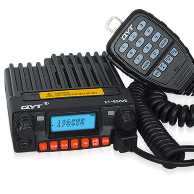 QYT quanyitong KT-8900R mini radio de coche 25W de tres frecuencias UV segmento Amateur Radio intercomunicador