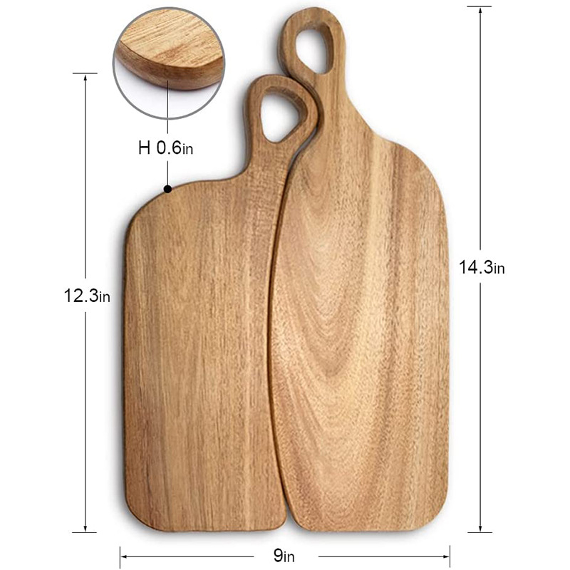 Tabla de cortar de madera de acacia pareja tabla de cortar fabricante único creativo
