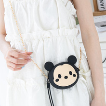 卡通韩国迷你收纳斜硅胶挎小包包硬币女孩零钱包拉链可爱小巧手腕