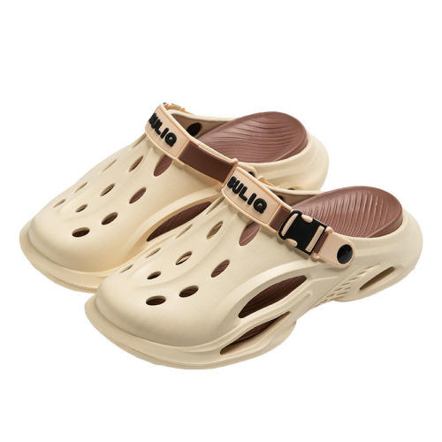 Men's premium clog shoes outdoor thick-soled non-slip upgraded outsole wear-resistant hardcore beach sandals for men
