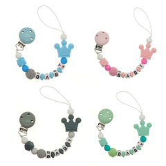 Hot-selling baby pacifier chain for foreign trade, silicone pacifier clip, baby teether anti-drop rope, baby supplies