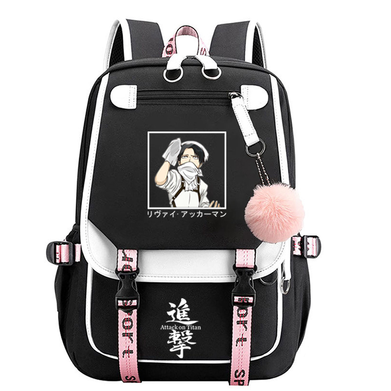 Attack on Titan's Attack on Giant Printing USB backpack backpack…