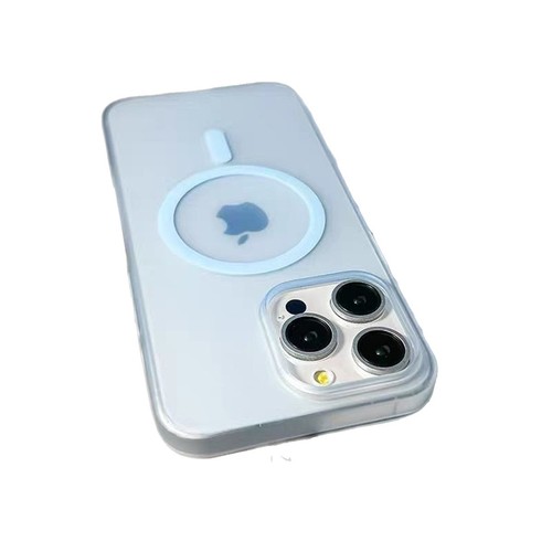 Matte Ice Fog Apple Magnetic Phone Case 13 Apple iPhone Protective Case High-End Simple Style Elegant Women's Version