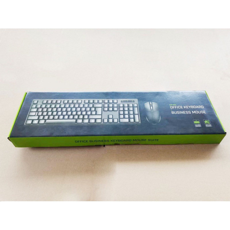 Set de teclado y mouse KB-01 con cable y retroiluminación, sensación mecánica, USB