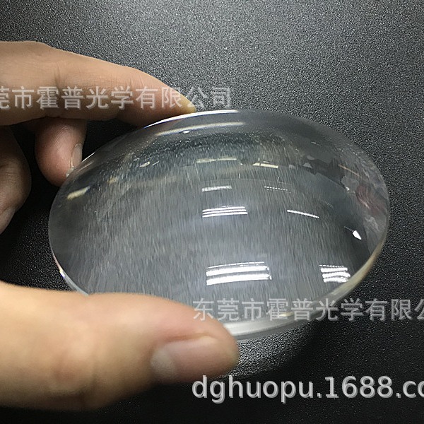 现货供应亚克力放大镜亚克力平凸镜片直径81.5mm用于啤酒柱鱼眼