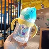 Children's glass, material, handheld handle with glass for kindergarten, 2022 collection, water absorbent