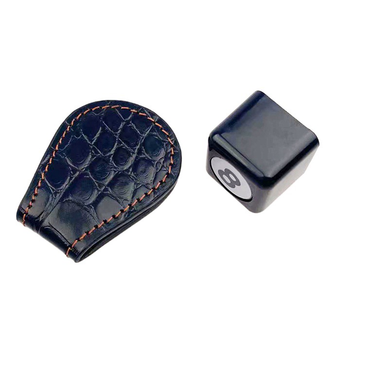 Caja de almacenamiento de cuero genuino caja de almacenamiento de succión magnética sombrero de chocolate + Pantalones redondos bolsillo clip de chocolate/cuero genuino