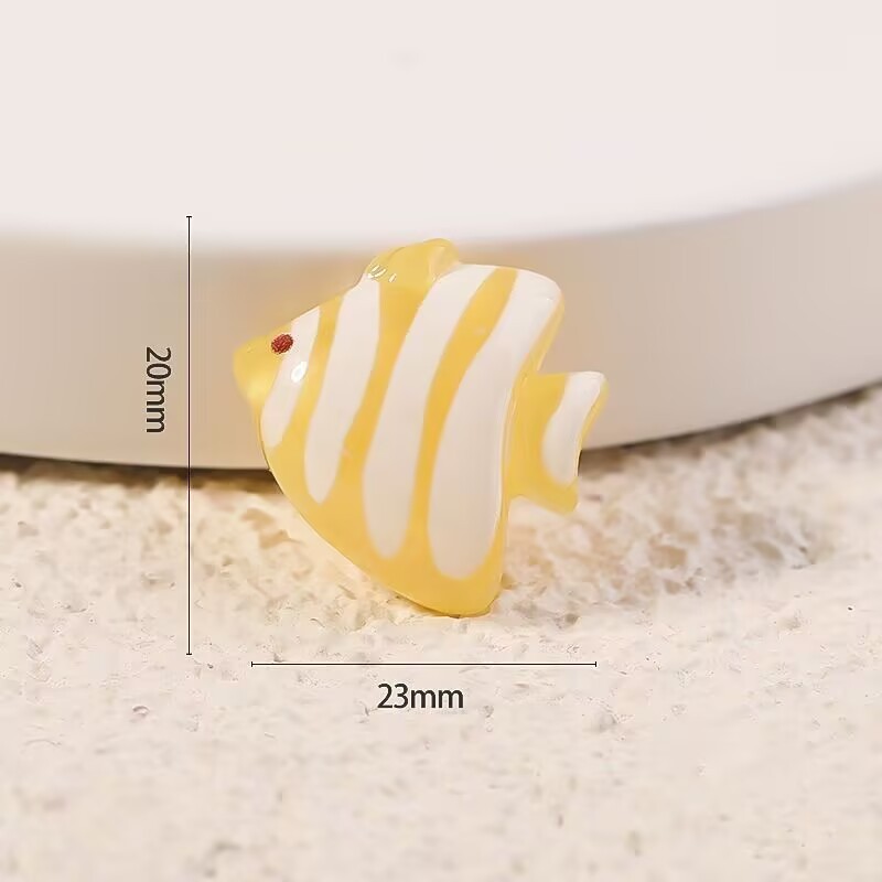 透色海洋动物手工diy饰品配件奶油胶树洞洞鞋扣手机壳发夹材料|undefined