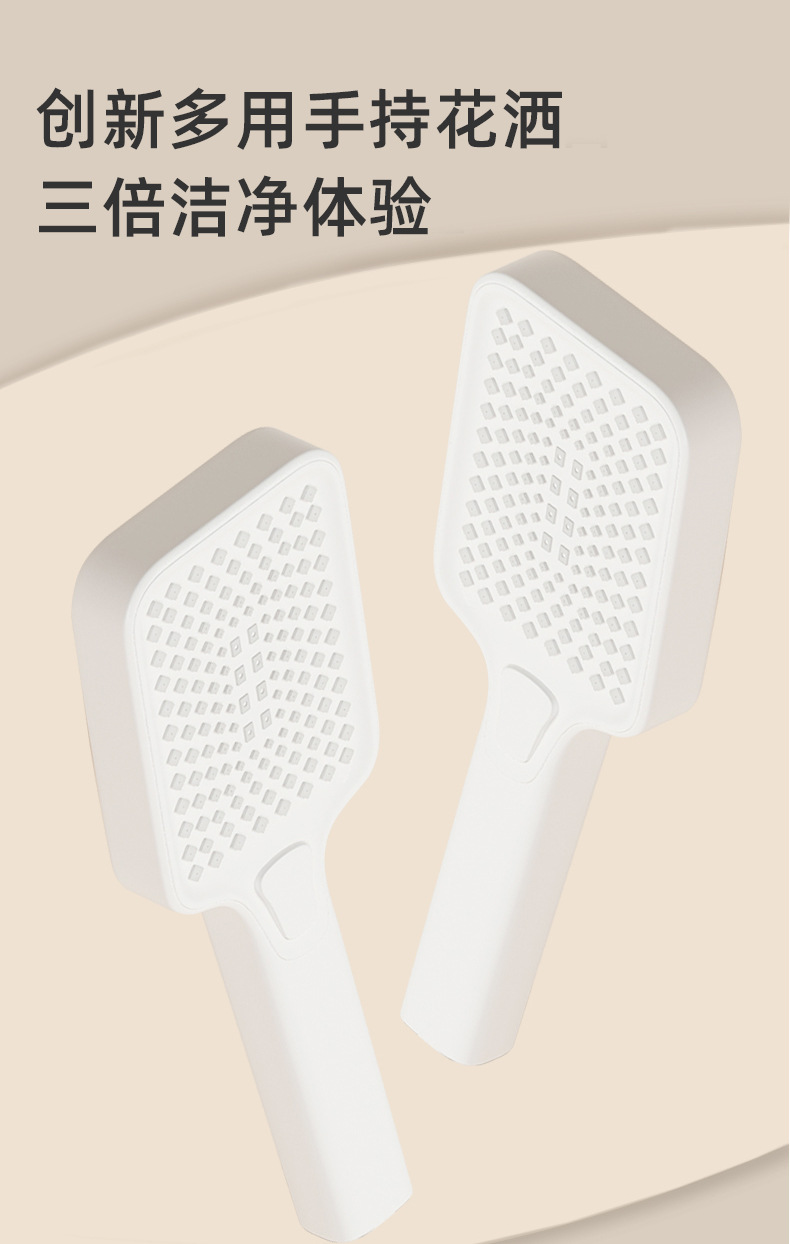 All-copper simple shower head set, bathroom, household white gun gray shower, overhead spray, hotel bathroom pressurized wholesale undefined
