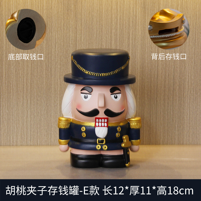 Cascanueces marionetas soldados británicos almacenar dinero extraíble decoración de la habitación de los niños decoración del dormitorio