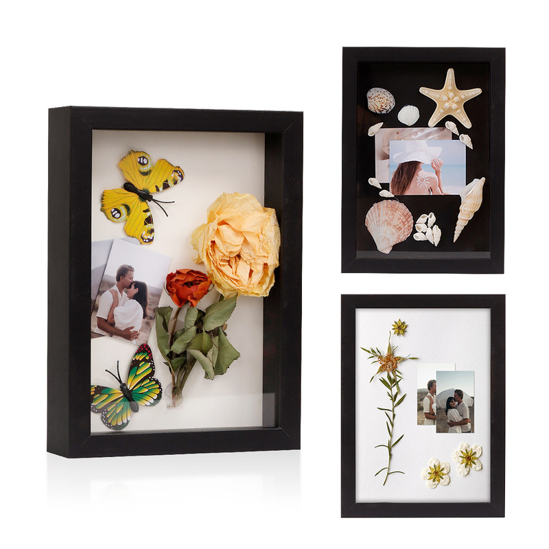 Cross-Border Real Glass Detachable Hollow Photo Frame Simple Dried Flower Doll Blind Box DIY Display Storage Photo Frame Cross-Border Real Glass Detachable Hollow Photo Frame Simple Dried Flower Doll Blind Box DIY Display Storage Photo Frame