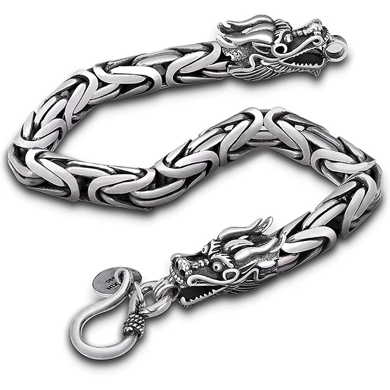 thumbnail image 1 of Pulsera de grifo retro para hombre, pulsera de hip-hop, pulsera de quilla punk, joyería de mano de 19 cm de largo, 1 of 2